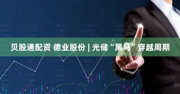 贝股通配资 德业股份 | 光储“黑马”穿越周期